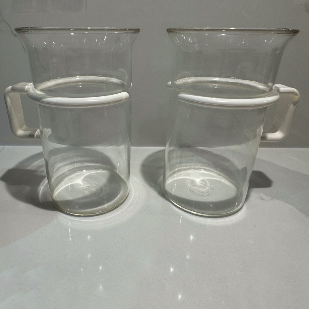 Vintage BODUM Heat-Resistant Glass mugs